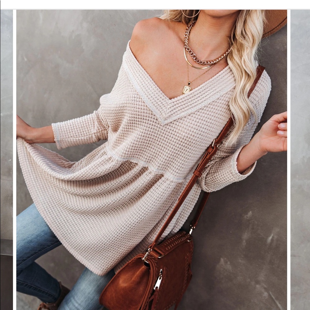 VICI Lara thermal peplum shirt!